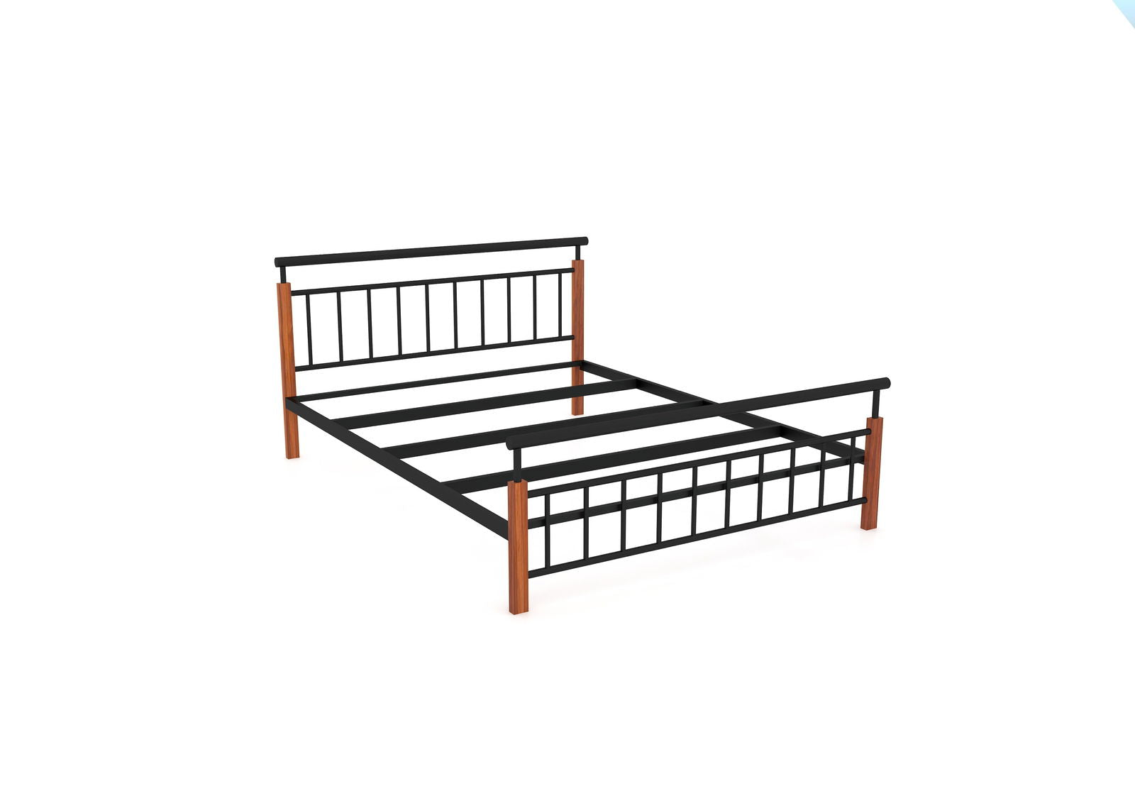 MetalCraft Dashing Design Iron Bed - Furnishiaa -  -